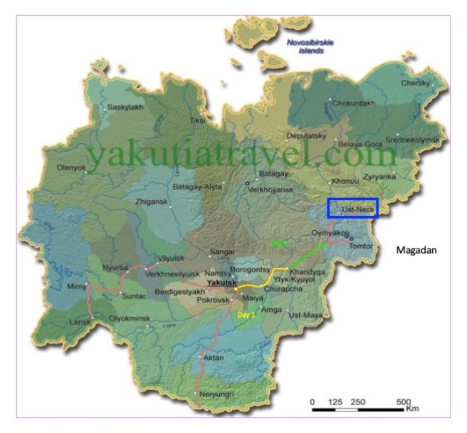 Yakut map